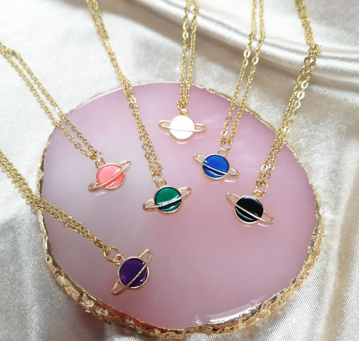 Collar Saturno colores # M