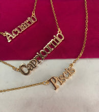 Cargar imagen en el visor de la galería, Collar signo zodiacal

