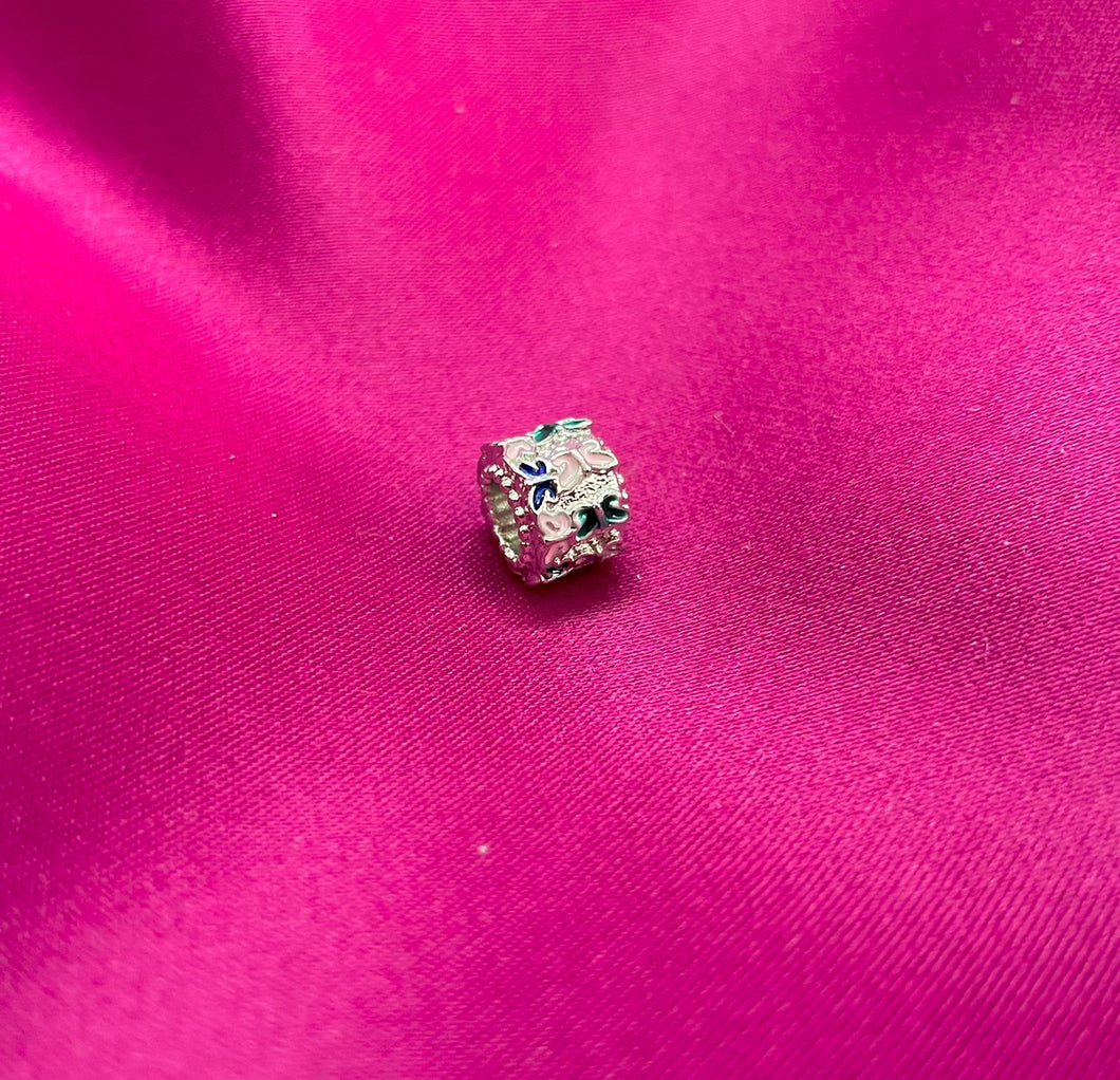 Dije para pulsera #19 mariposas de colores (rosa, verde, azul)