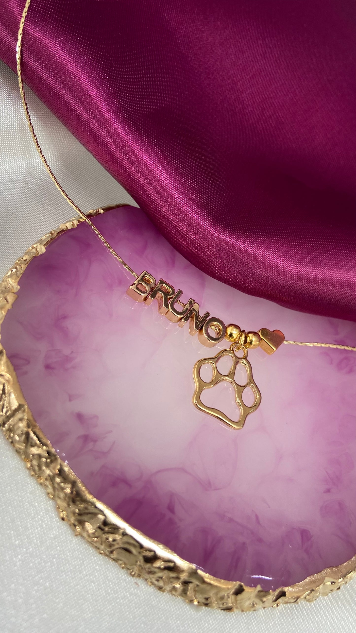 Collar personalizado huella perro #J1