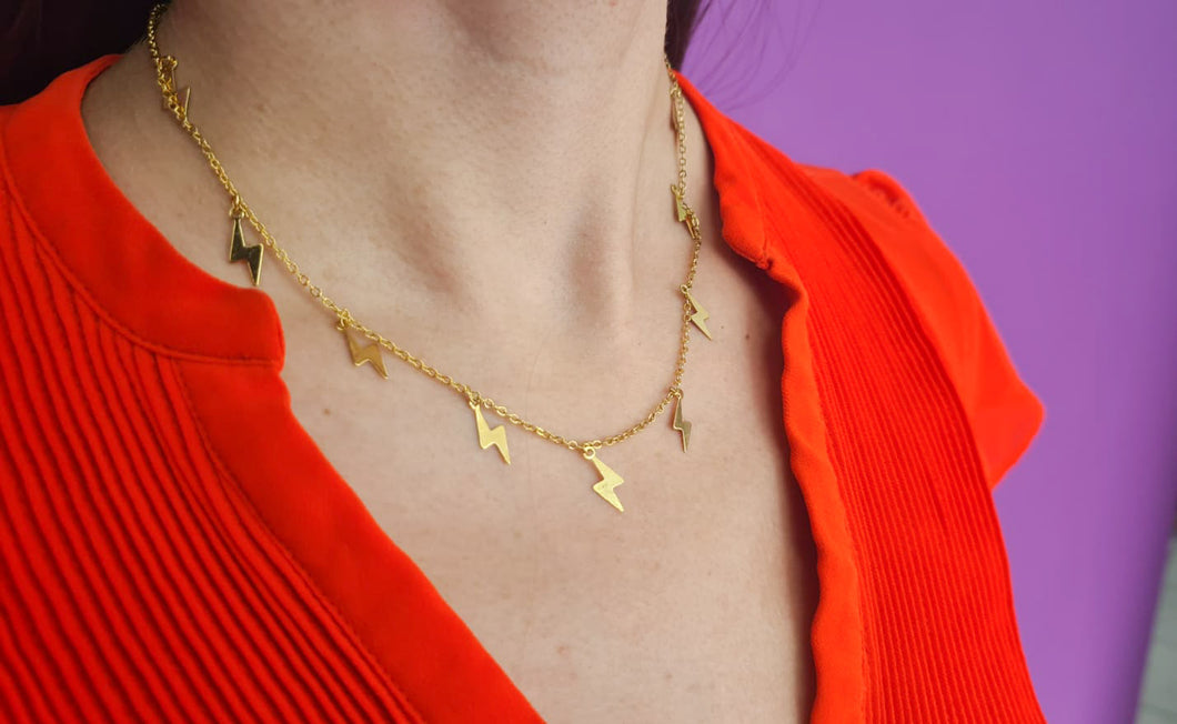 Choker rayos colgantes #G4