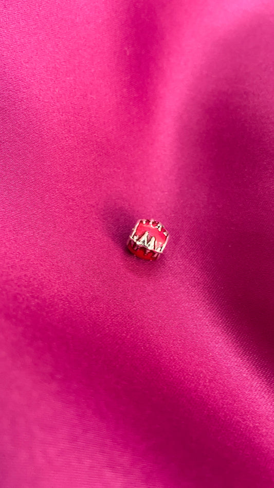 Dije para pulsera #60 rojo silueta familia