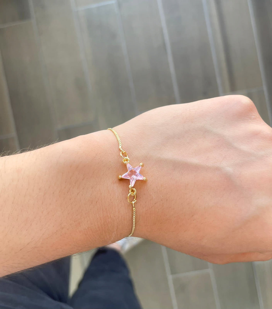 Pulsera Estrella mediana zirconia #EE1