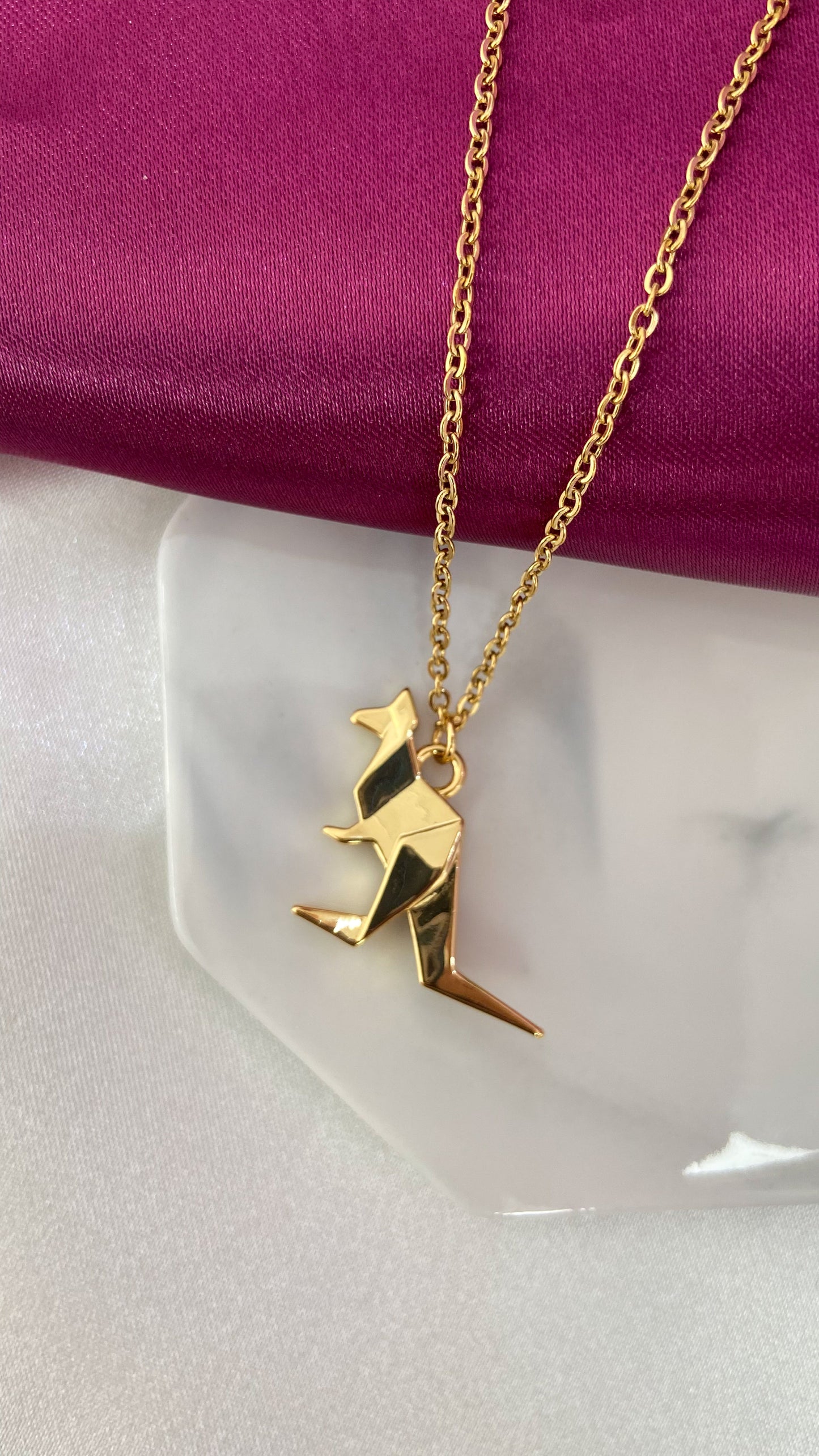 Collar canguro origami#EE18