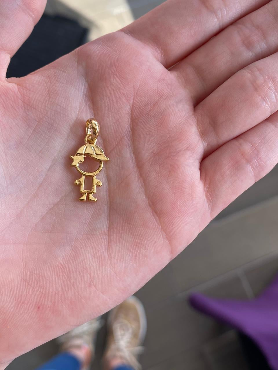 Dije niño chapa de oro #L