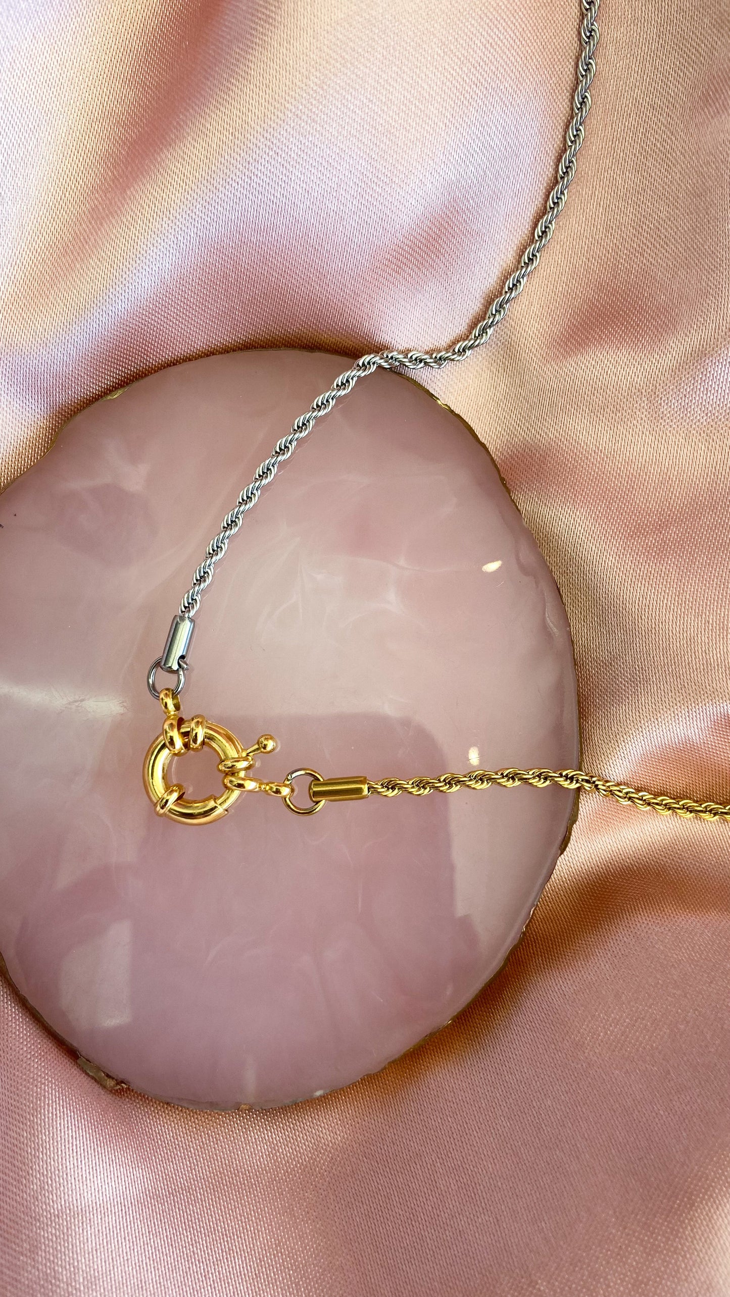 Collar torsales dorado #30/Plata #32 conector