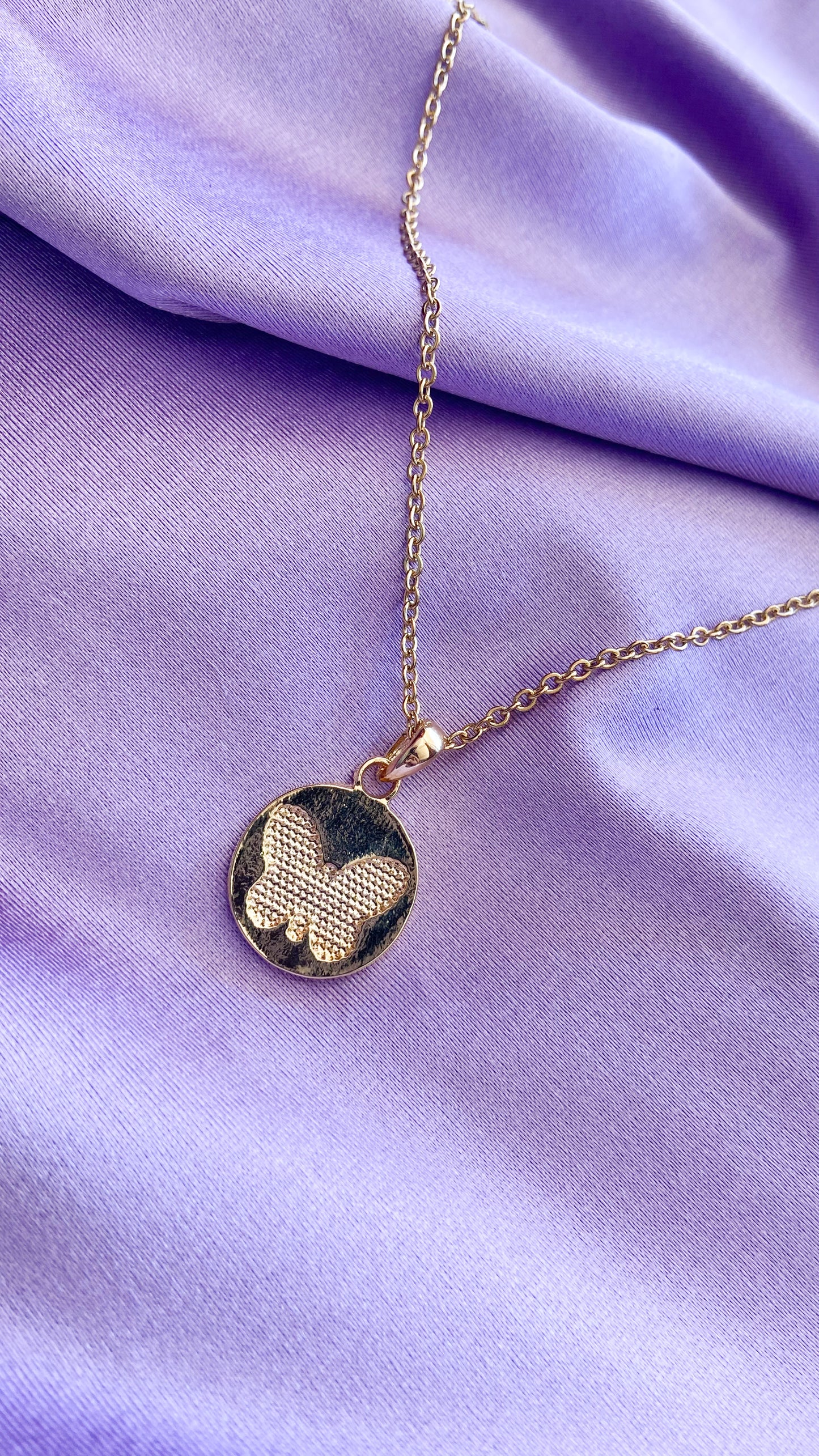 Collar mariposa textura #M