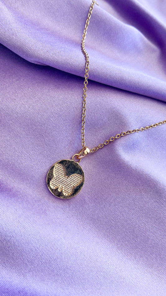 Collar mariposa textura #M